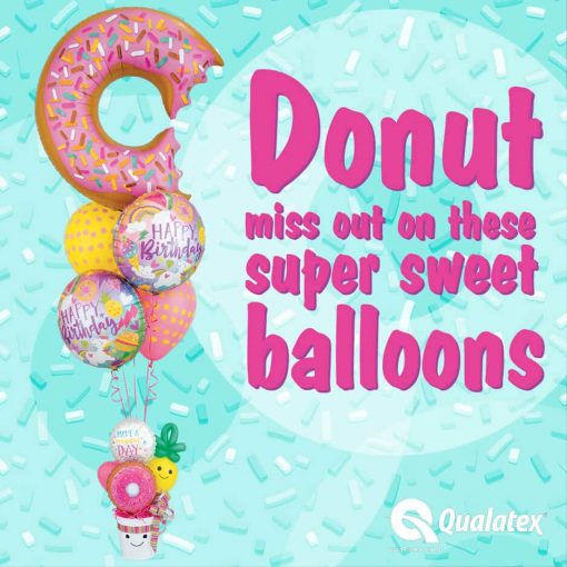 36″ / 91cm Bit Donut & Sprinkles Qualatex #57357