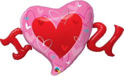 46″ / 117cm I Heart U Qualatex #98704