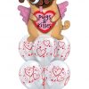 Bukiet 786 Pugs & Kisses Hearts Qualatex #78533 40295-6