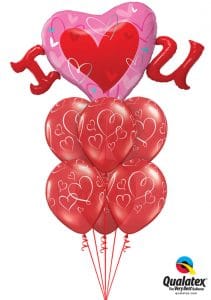 Bukiet 816 You'll Always Have My Heart Qualatex #98704 40862-6