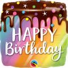 18″ / 46cm Birthday Rainbow Drip Cake Qualatex #10485