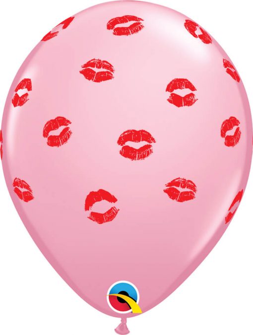 11" / 28cm Kissey Lips Asst of Red, Pink, Rose Qualatex #10621-1