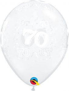 11" / 28cm 70-A-Round Diamond Clear Qualatex #40393-1