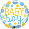 18" / 46cm Baby Boy Dots Qualatex #55385