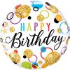 18″ / 46cm Birthday Glitter Dots Qualatex #57292