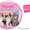 18″ / 46cm Birthday Kittens Qualatex #57623