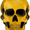 36″ / 91cm Golden Skull Qualatex #58135