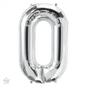 34" / 86cm Silver Letter O North Star Balloons #58966