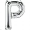 34" / 86cm Silver Letter P North Star Balloons #58968