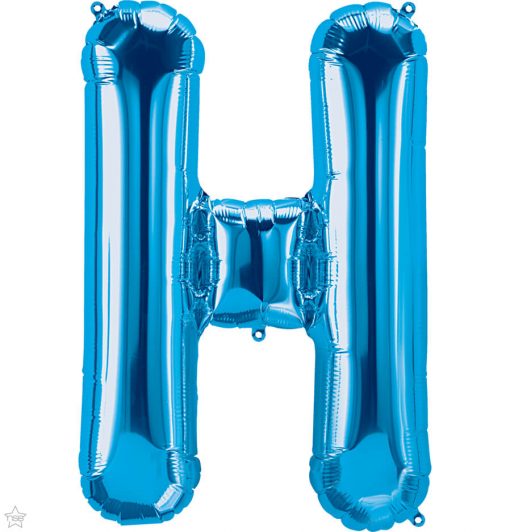 34" / 86cm Blue Letter H North Star Balloons #59243