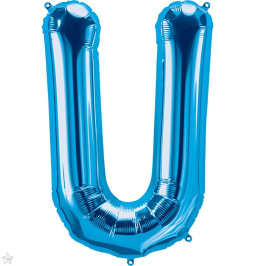 34" / 86cm Blue Letter U North Star Balloons #59269