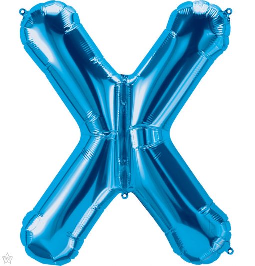 34" / 86cm Blue Letter X North Star Balloons #59275