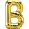 34" / 86cm Gold Letter B North Star Balloons #59283