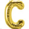 34" / 86cm Gold Letter C North Star Balloons #59285