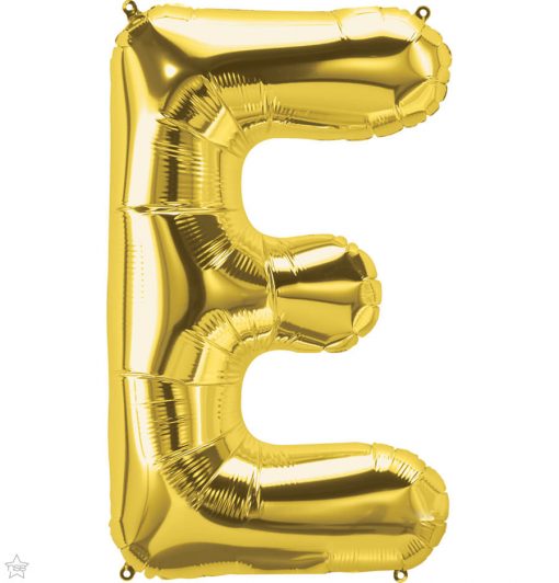 34" / 86cm Gold Letter E North Star Balloons #59289