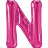 34" / 86cm Magenta Letter N North Star Balloons #59630