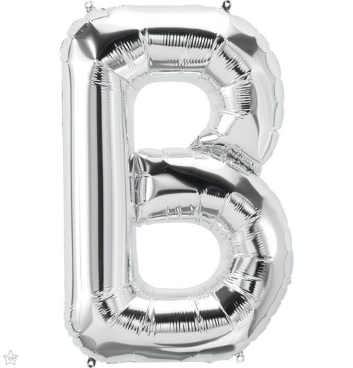 34" / 86cm Silver Letter B North Star Balloons #59658