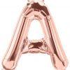 34" / 86cm Rose Gold Letter A North Star Balloons #59842