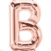 34" / 86cm Rose Gold Letter B North Star Balloons #59844