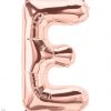 34" / 86cm Rose Gold Letter E North Star Balloons #59850