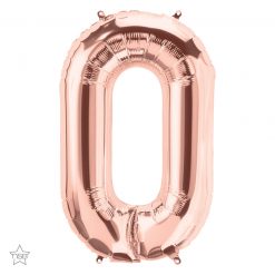 34" / 86cm Rose Gold Letter O North Star Balloons #59874