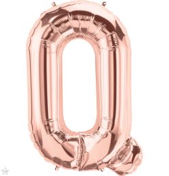 34" / 86cm Rose Gold Letter Q North Star Balloons #59878