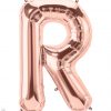 34" / 86cm Rose Gold Letter R North Star Balloons #59880