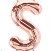 34" / 86cm Rose Gold Letter S North Star Balloons #59882