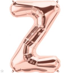 34" / 86cm Rose Gold Letter Z North Star Balloons #59899