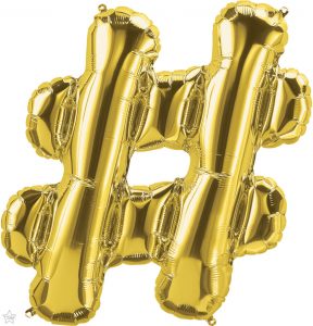 34" / 86cm Gold Symbol # North Star Balloons #59909