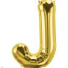 34" / 86cm Gold Letter J North Star Balloons #59930