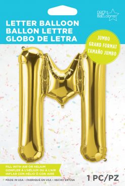 34" / 86cm Gold Letter M North Star Balloons #59936