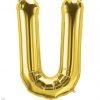 34" / 86cm Gold Letter U North Star Balloons #59952