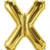 34" / 86cm Gold Letter X North Star Balloons #59958