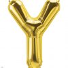 34" / 86cm Gold Letter Y North Star Balloons #59960