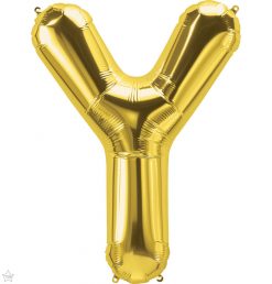 34" / 86cm Gold Letter Y North Star Balloons #59960