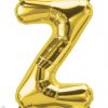 34" / 86cm Gold Letter Z North Star Balloons #59962