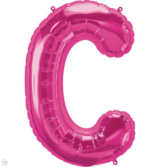 34" / 86cm Magenta Letter C North Star Balloons #59968