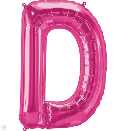 34" / 86cm Magenta Letter D North Star Balloons #59970