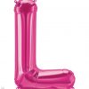 34" / 86cm Magenta Letter L North Star Balloons #59986