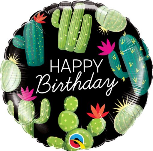 18″ / 46cm Birthday Cactuses Qualatex #78662