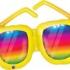 42″ / 106cm Rainbow Striped Sunglasses Qualatex #82650