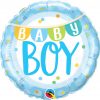 18″ / 46cm Baby Boy Banner & Dots Qualatex #85901