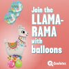 45″ / 114cm Loveable Llama Qualatex #85914