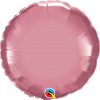 18" / 46cm Round Chrome® Mauve Qualatex #90024