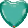 18″ / 46cm Heart Chrome® Green Qualatex #90056