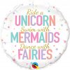 18″ / 46cm Unicorn/Mermaids/Fairies Qualatex #97402