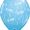 11" / 28cm It's A Boy-A-Round Pale Blue Qualatex #11754-1