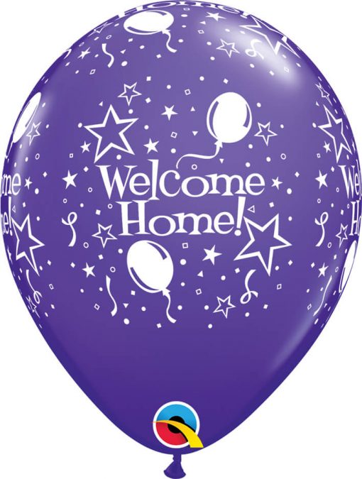 11" / 28cm 6szt Welcome Home! Stars-A-Round Retail Asst Qualatex #18038