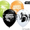 11" / 28cm Star Wars Birthday Asst of White, Lime Green, Onyx Black, Orange Qualatex #18669-1